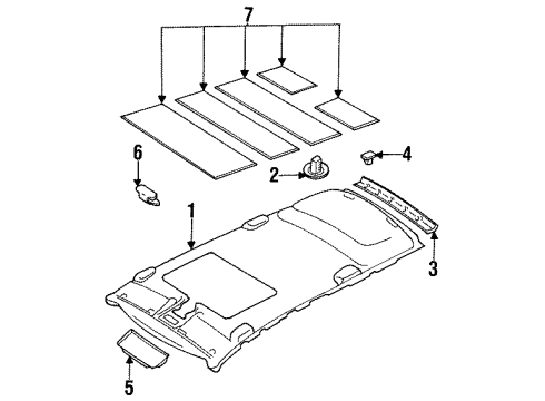 1999 Volkswagen Golf Reinforcement Diagram for 1HM-867-599