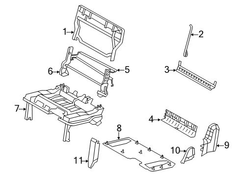 2009 Volkswagen Routan Third Row Seats Diagram 5