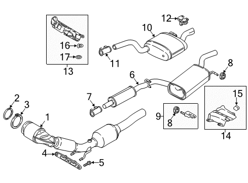 2019 Volkswagen Passat Exhaust Components