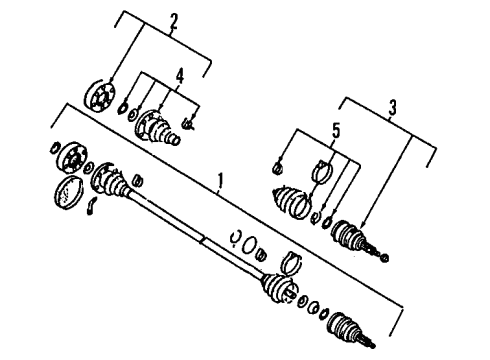 2002 Volkswagen Jetta Front Axle Shafts & Joints, Drive Axles
