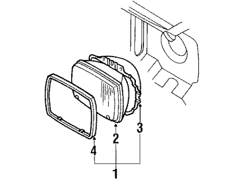 1986 Volkswagen Golf Adjust Screw Diagram for 176-941-117-A