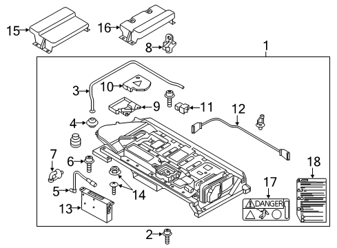 2015 Volkswagen Jetta Negative Cable Diagram for 5C6-971-244-C