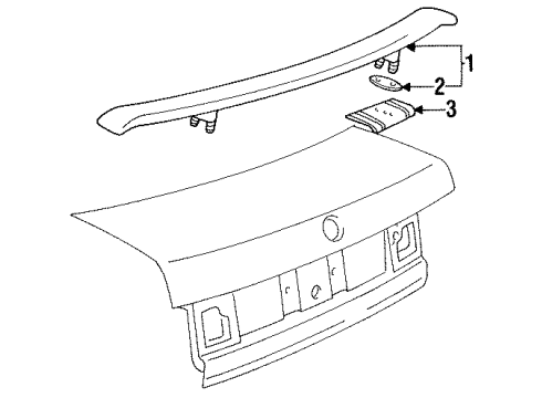 1999 Volkswagen Jetta Rear Spoiler