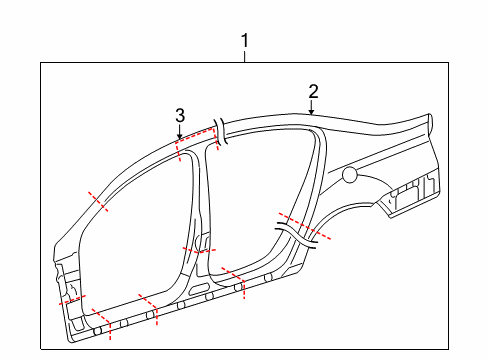 2006 Volkswagen Passat Aperture Panel, Uniside