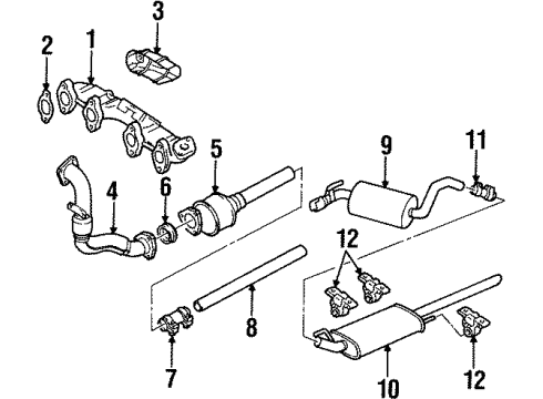 1999 Volkswagen Jetta Exhaust Components, Exhaust Manifold Diagram 4