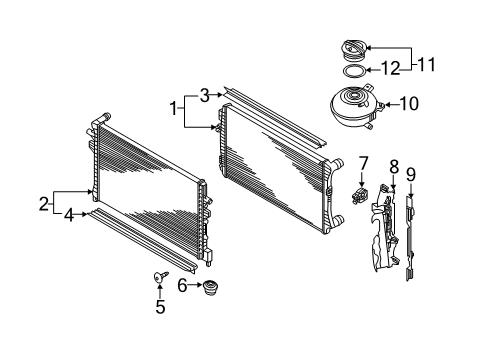 2019 Volkswagen Golf Radiator & Components