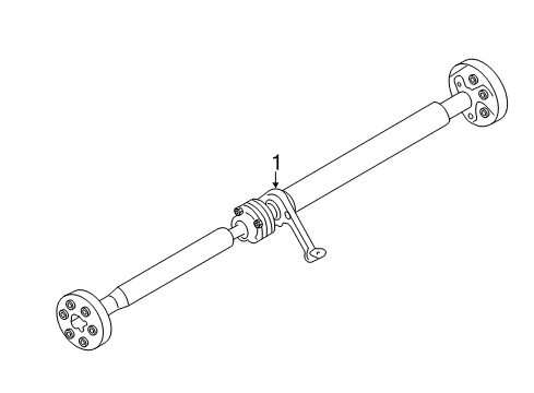 2009 Volkswagen CC Drive Shaft - Rear