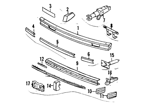 1984 Volkswagen Rabbit Front Bumper