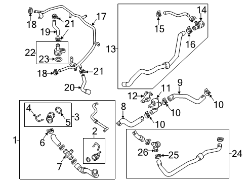 2022 Volkswagen Passat Hoses & Lines Diagram 1