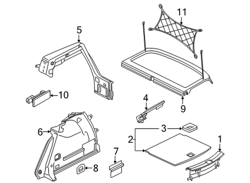 2024 Volkswagen GTI Interior Trim - Rear Body