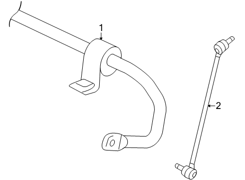 2016 Volkswagen Eos Stabilizer Bar & Components - Front