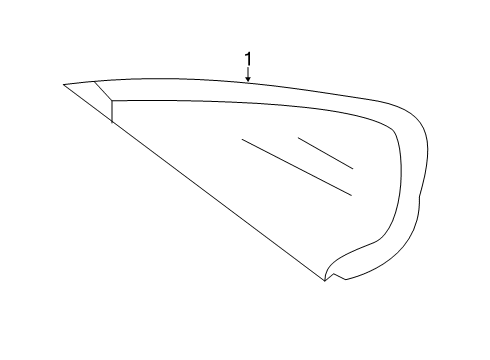 2021 Volkswagen Passat Glass & Hardware - Quarter Panel