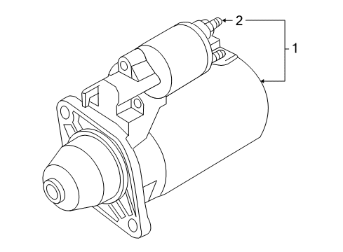 2009 Volkswagen Touareg Starter