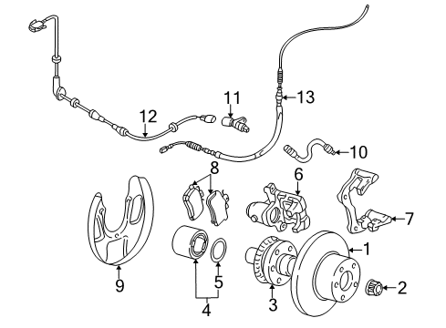 Rear Pads Diagram for 1J0-698-451-N