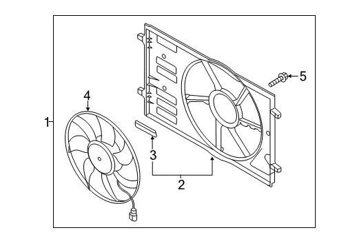 2015 Volkswagen Golf Cooling System, Radiator, Water Pump, Cooling Fan Diagram 2
