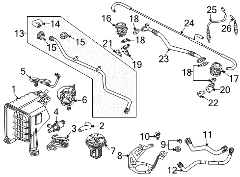 2005 Volkswagen Touareg Detection Pump Diagram for 7L0-906-271