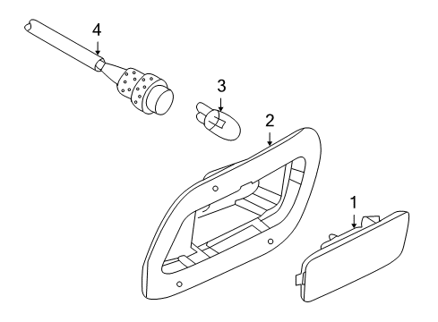 2012 Volkswagen Golf Side Marker Lamps