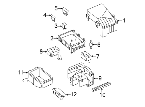 2008 Volkswagen Rabbit Fuse & Relay Diagram 1