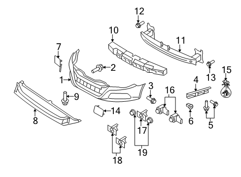 2009 Volkswagen CC Front Bumper