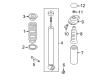 Diagram for Volkswagen Shock Absorber - 5C0-513-025-R