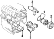 Diagram for 1994 Volkswagen Passat Thermostat Housing - 021-121-117-A