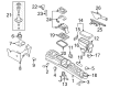 Diagram for Volkswagen Beetle Cup Holder - 1C0-862-531-K-3SG