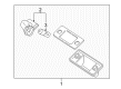 Diagram for Volkswagen Beetle License Plate Lights - 1J6-943-021-B