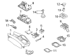 Diagram for Volkswagen Cabrio Automatic Transmission Shift Levers - 3A0-713-061-A