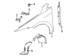 Diagram for Volkswagen Golf R Fender Splash Shield - 5H0-805-969-A