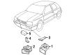 Diagram for Volkswagen Cabriolet Horn - 191-951-113-B