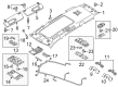 Diagram for Volkswagen Interior Lights - 3CN-947-291-A-ZA2