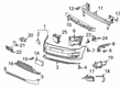 Diagram for Volkswagen Golf R License Plate - 5G0-807-285-H-9B9