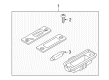 Diagram for Volkswagen Touareg License Plate Lights - 7L6-943-021