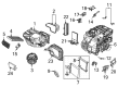 Diagram for Volkswagen Coolant Pipe - 1EA-121-036-F