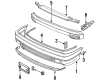 Diagram for 1992 Volkswagen Passat Bumper - 357-807-217-H-GRU