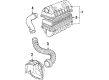 Diagram for 1990 Volkswagen Jetta Air Intake Hose - 191-129-607-D
