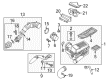 Diagram for Volkswagen Passat Air Intake Hose - 1K0-129-565-AE