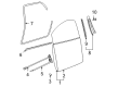 Diagram for Volkswagen Beetle Window Regulator - 1Y1-837-401-D