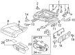 Diagram for Volkswagen Eos Seat Cushion Pad - 1K3-881-063