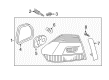 Diagram for 2013 Volkswagen Passat Back Up Light - 561-945-095-H