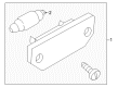 Diagram for Volkswagen Passat License Plate Lights - 3B0-943-021