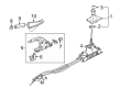 Diagram for Volkswagen Parking Brake Cable - 5Q0-609-721-BD