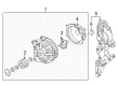 Diagram for Volkswagen Jetta Alternator - 04B-903-023-A