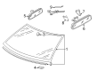 Diagram for Volkswagen Jetta Windshield - 1J0-845-011
