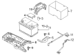 Diagram for Volkswagen Atlas Battery Hold Downs - N-912-070-01