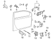 Diagram for Volkswagen Rabbit Door Lock Cylinder - 107-837-167-GH