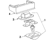 Diagram for Volkswagen Vanagon License Plate Lights - 251-943-021-A