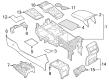 Diagram for Volkswagen Atlas Center Console - 3CN-863-241-J-KOD