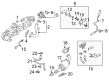Diagram for Volkswagen EGR Cooler - 03L-131-512-DR