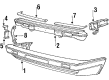 Diagram for Volkswagen Fox Bumper - 307-807-217-3-05